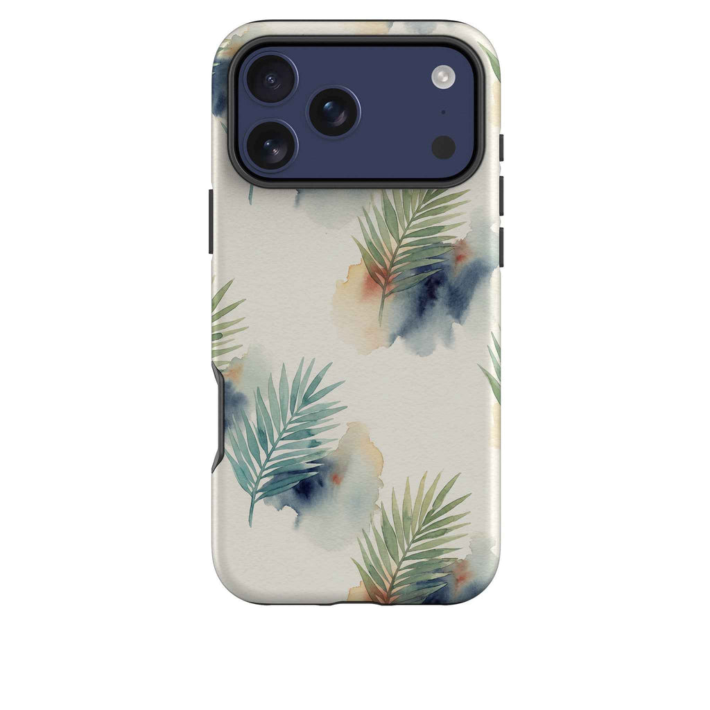 Palm Frond Breeze Pattern by Tobi Akinyemi — Tough Case for iPhone — Finnaij
