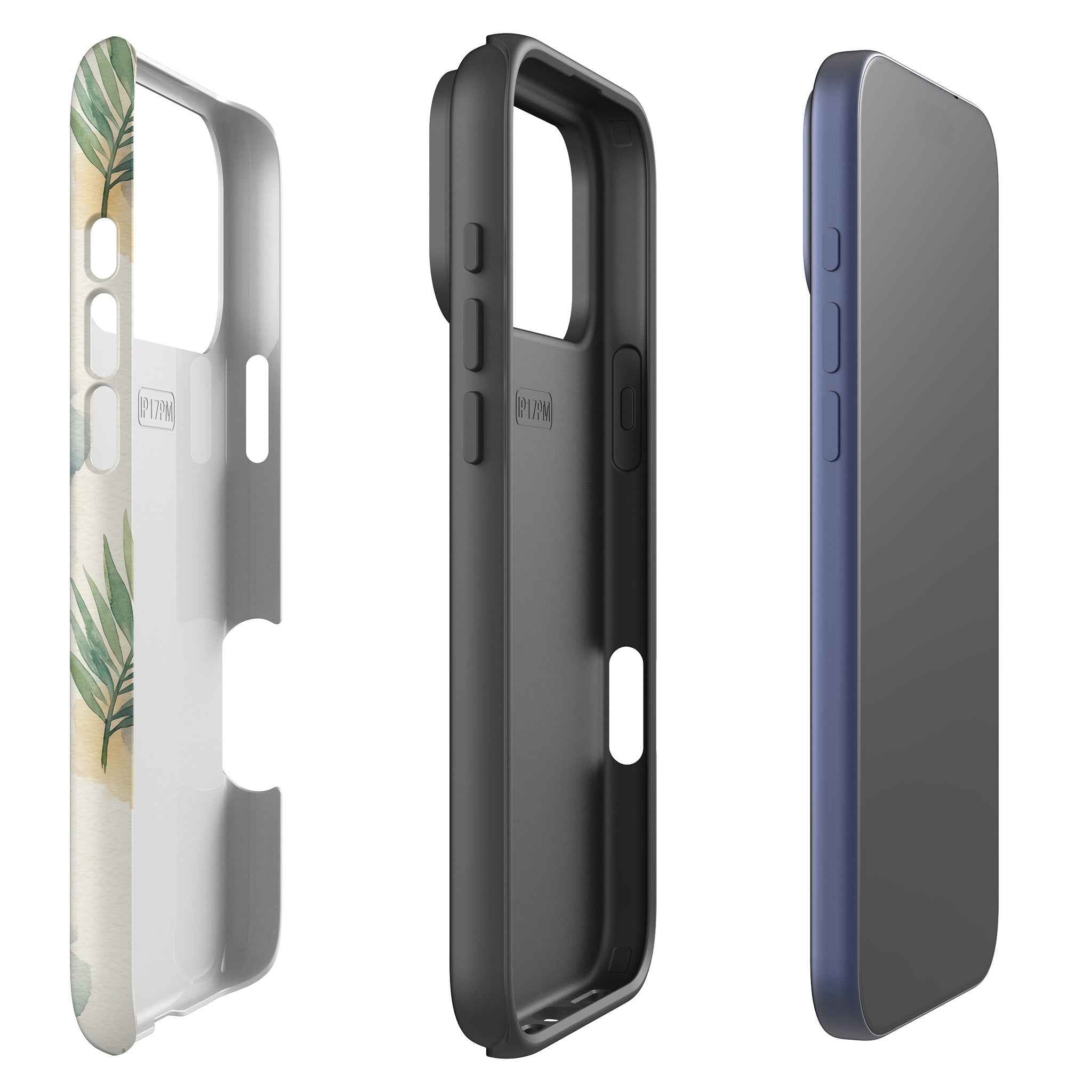 Palm Frond Breeze Pattern by Tobi Akinyemi — Tough Case for iPhone — Finnaij