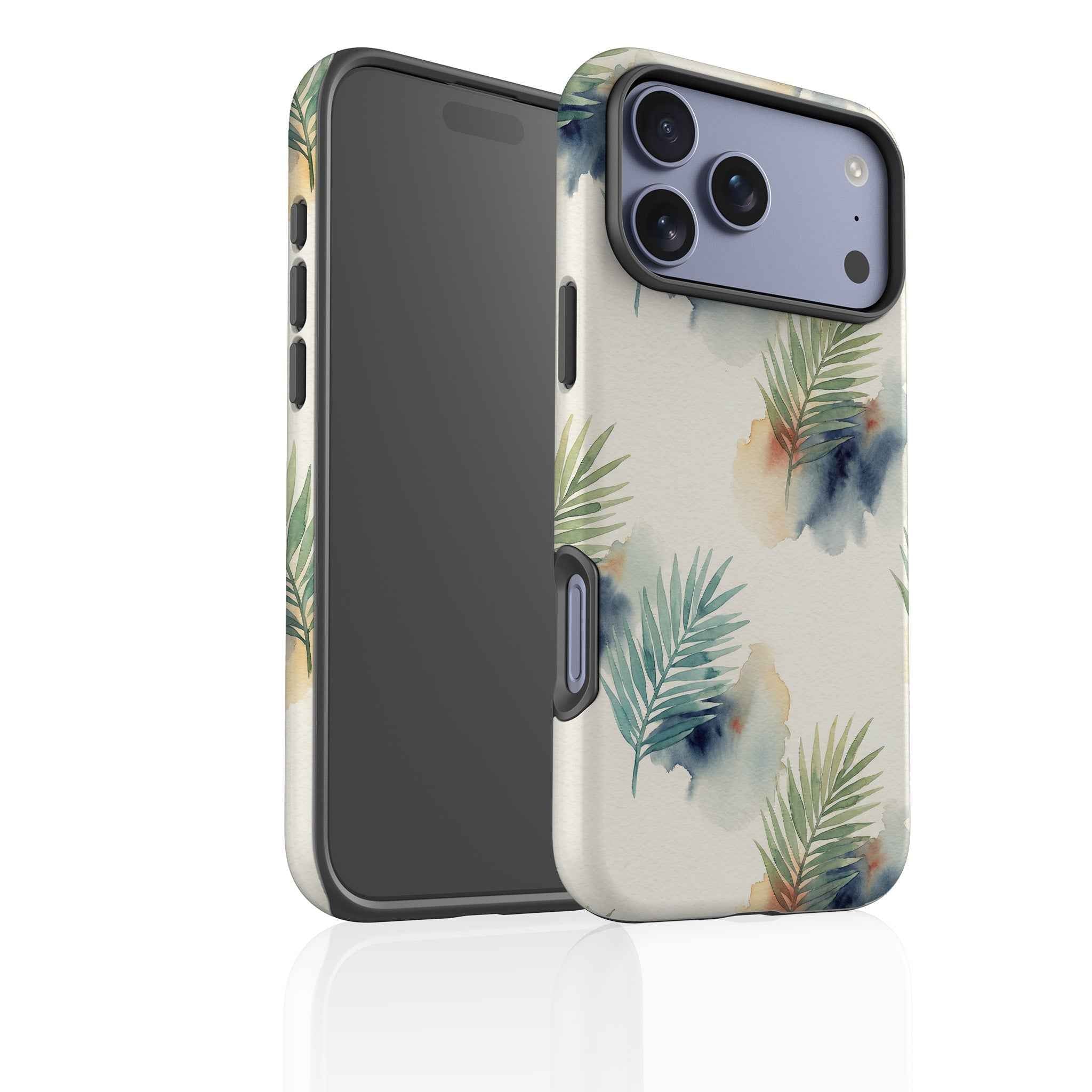 Palm Frond Breeze Pattern by Tobi Akinyemi — Tough Case for iPhone — Finnaij