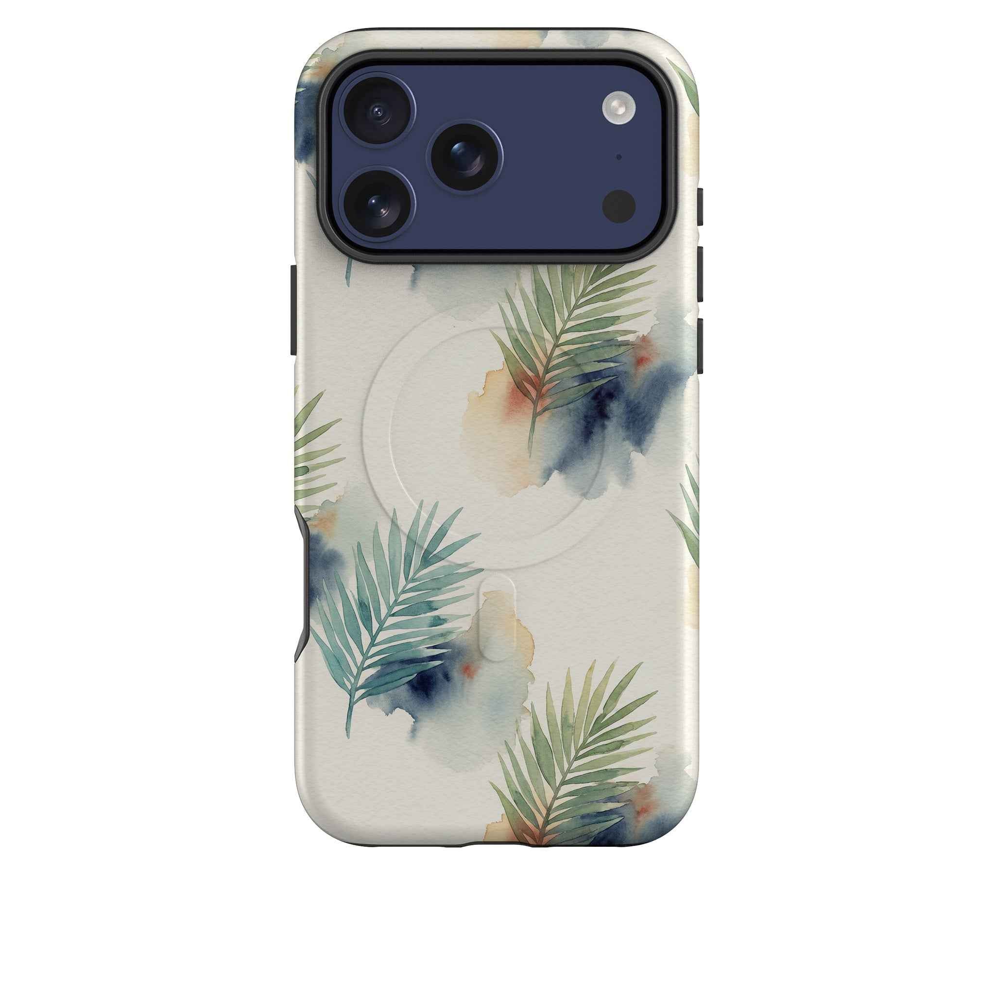 Palm Frond Breeze Pattern by Tobi Akinyemi — MagSafe Tough Case for iPhone — Finnaij