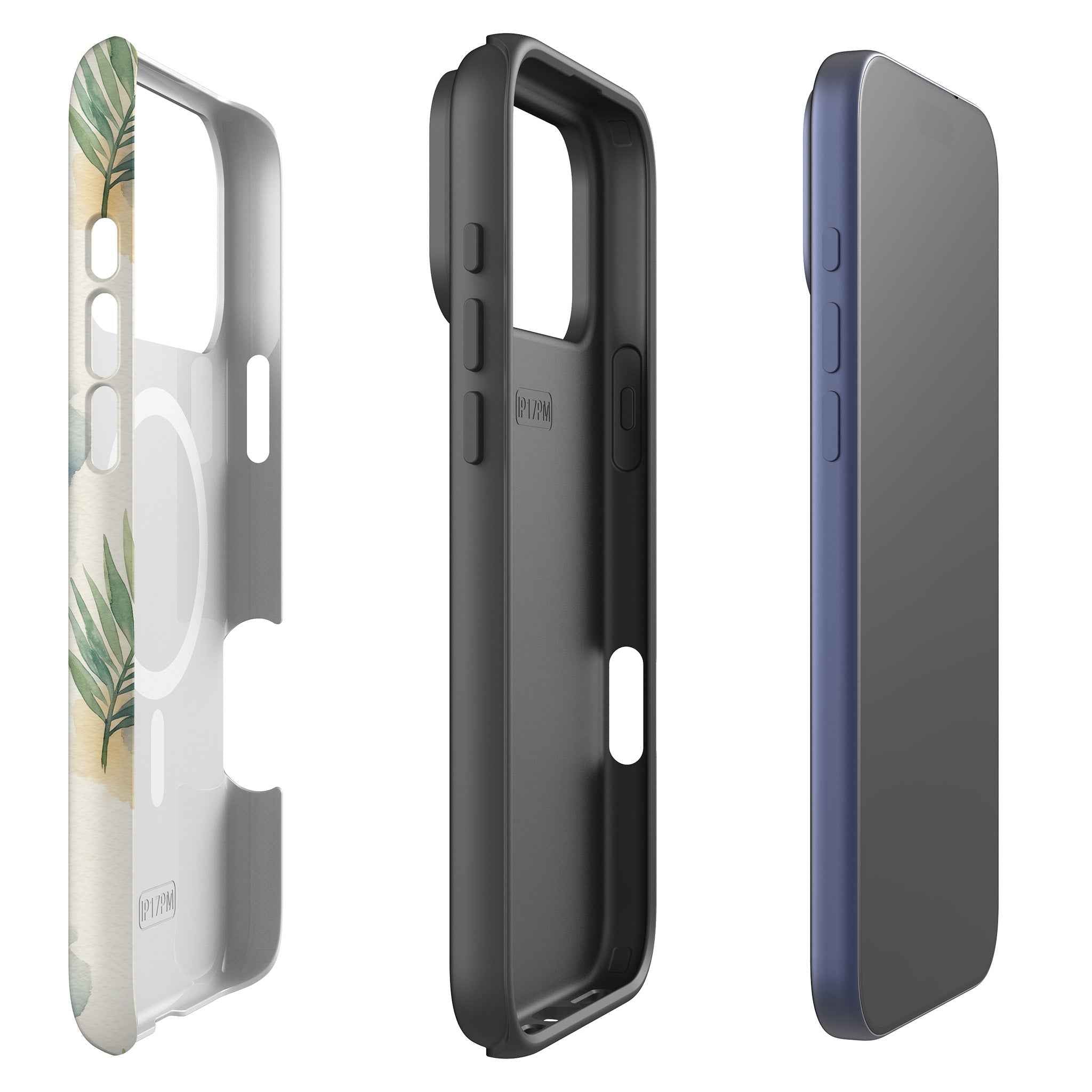 Palm Frond Breeze Pattern by Tobi Akinyemi — MagSafe Tough Case for iPhone — Finnaij