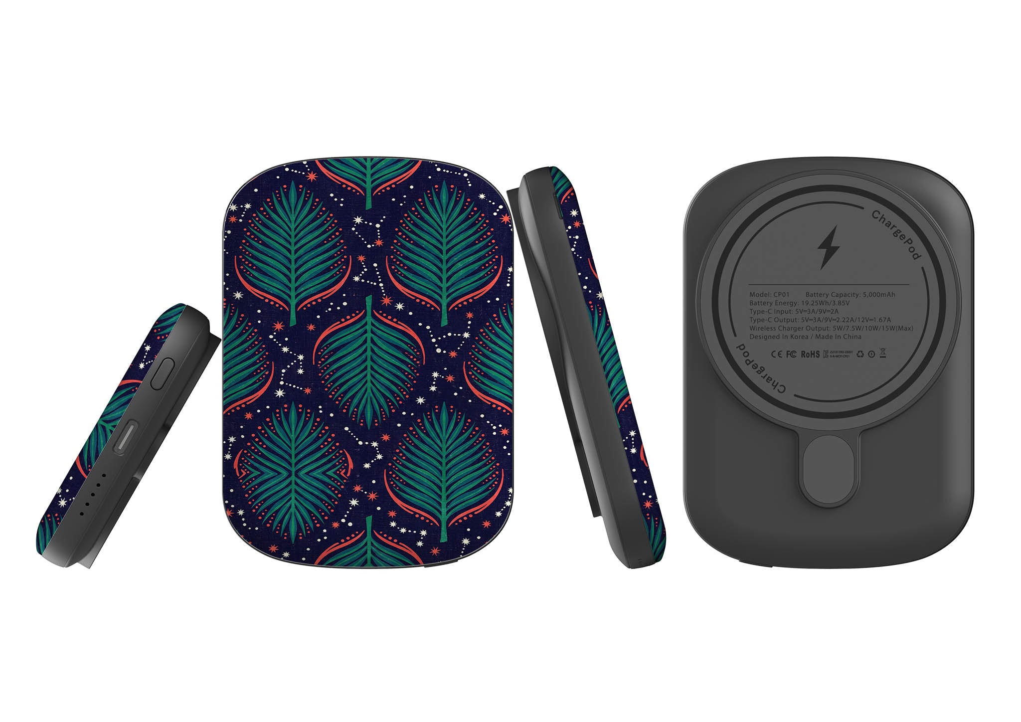 Palm Frond Constellations by Ada Okoye — MagSafe CHARGEPOD — Finnaij