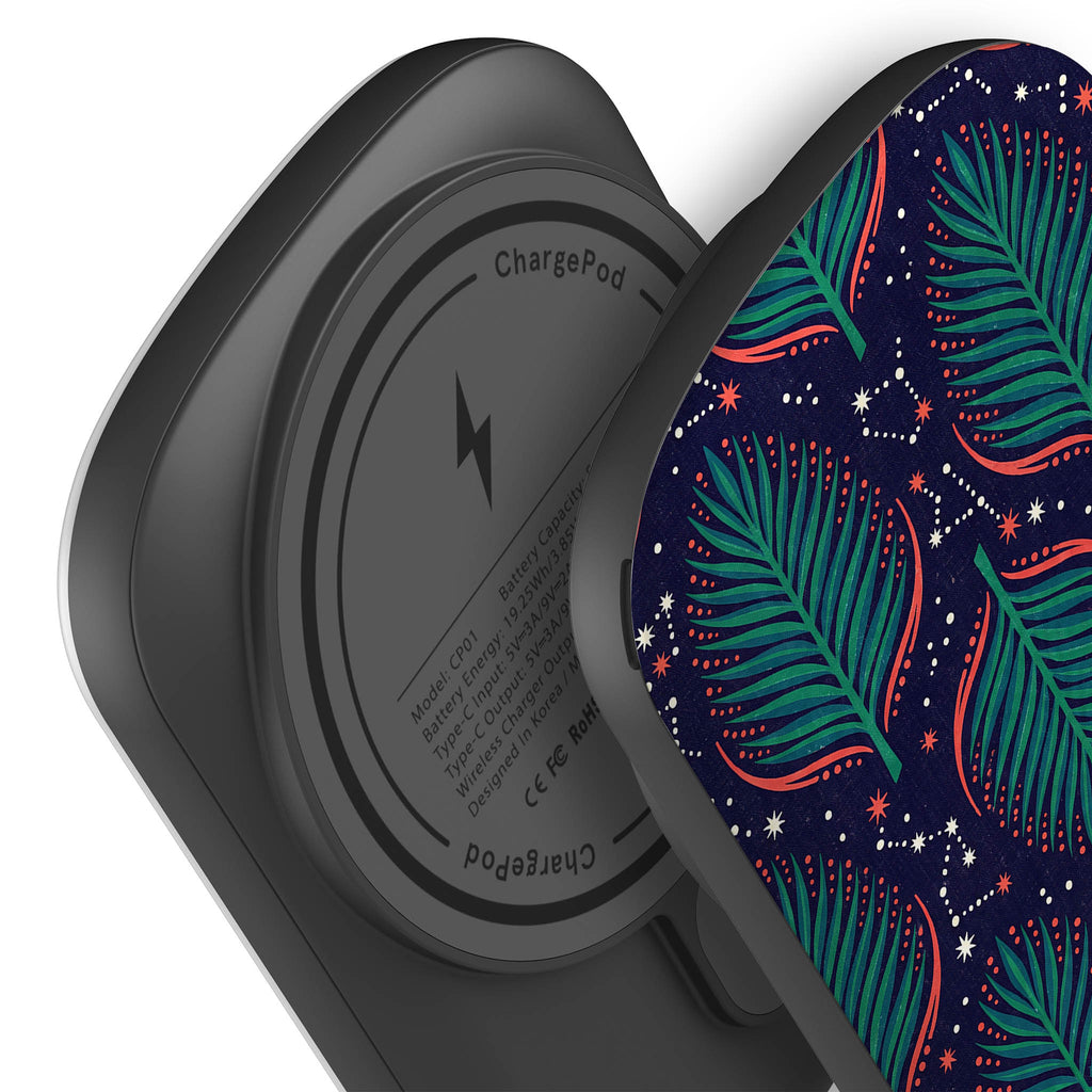 Palm Frond Constellations by Ada Okoye — MagSafe CHARGEPOD — Finnaij