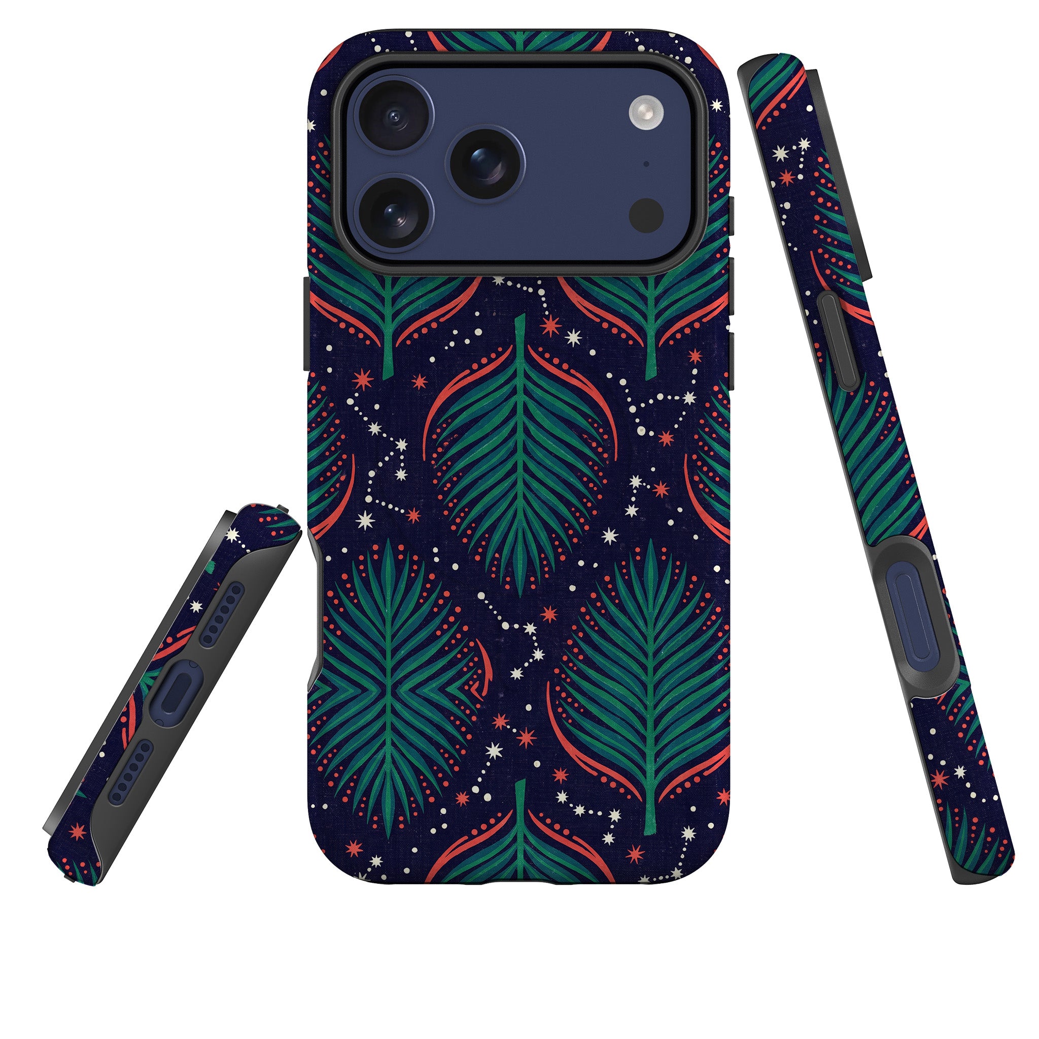 Palm Frond Constellations by Ada Okoye — MagSafe Tough Case for iPhone — Three Quarter — Finnaij