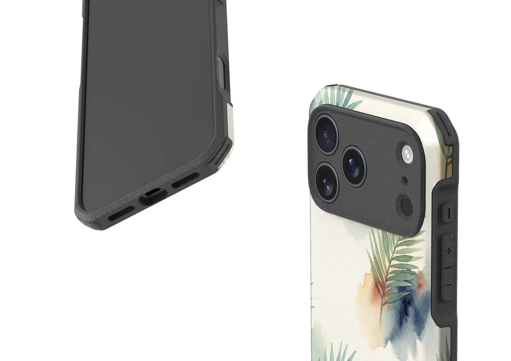 Palm Frond Breeze Pattern by Tobi Akinyemi — Impact Armour MagSafe Case for iPhone — Finnaij