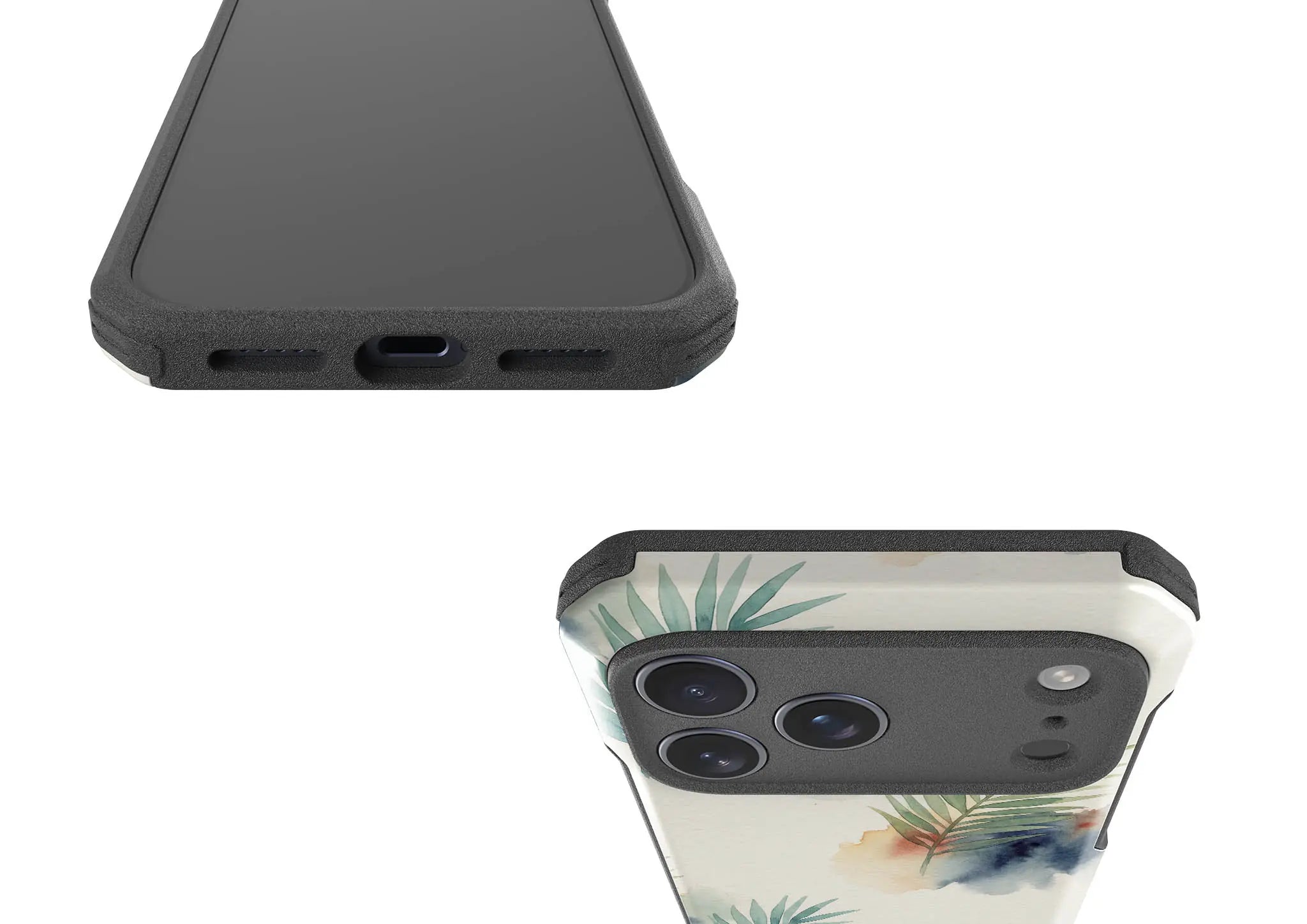 Palm Frond Breeze Pattern by Tobi Akinyemi — Impact Armour MagSafe Case for iPhone — Finnaij