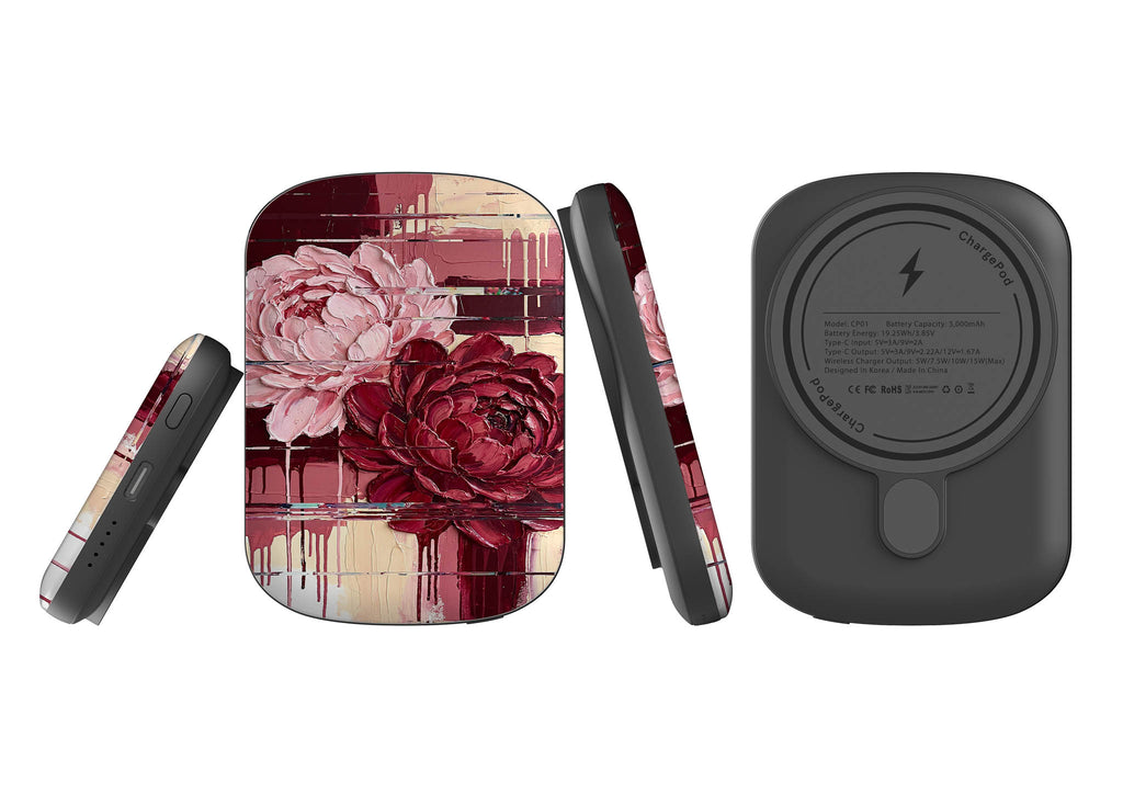 Peonies by Frida Lövström — MagSafe CHARGEPOD — Finnaij