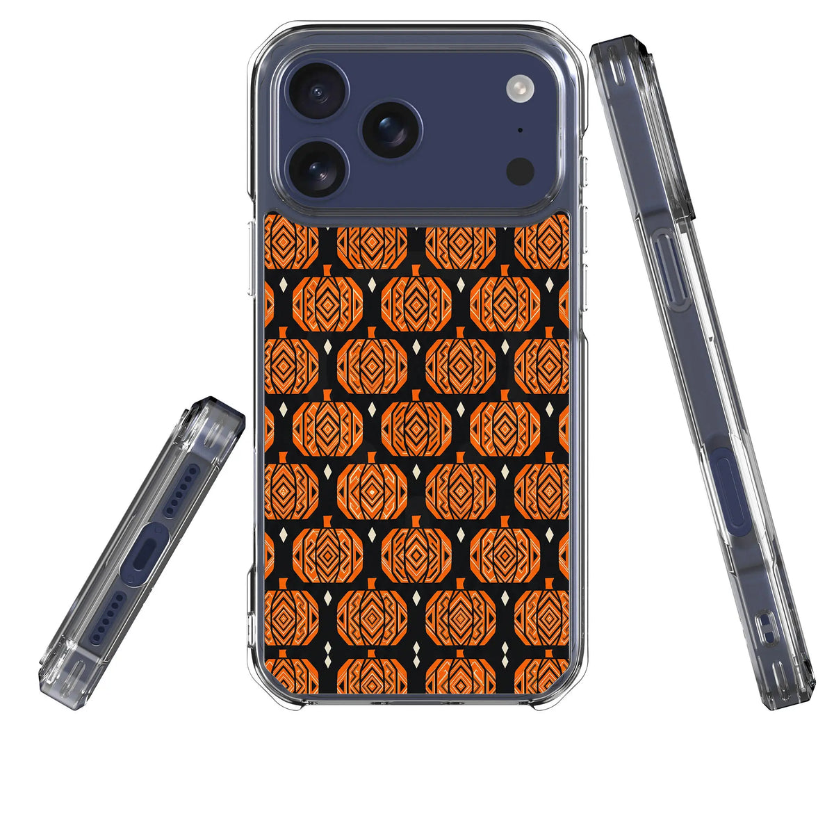 Pumpkin Runo — Magsafe Clear Impact Case for iPhone — Three Quarter — Finnaij
