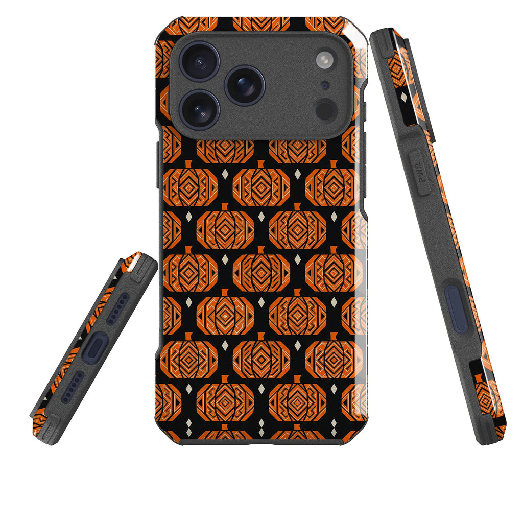 Pumpkin Runo — Impact Armour MagSafe Case for iPhone — Three Quarter — Finnaij