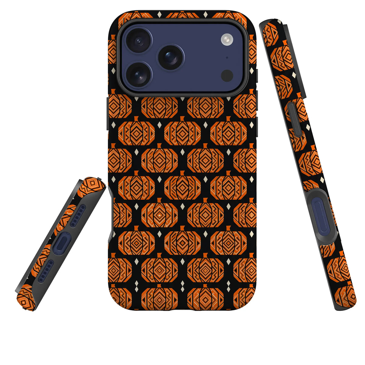 Pumpkin Runo — MagSafe Tough Case for iPhone — Three Quarter — Finnaij