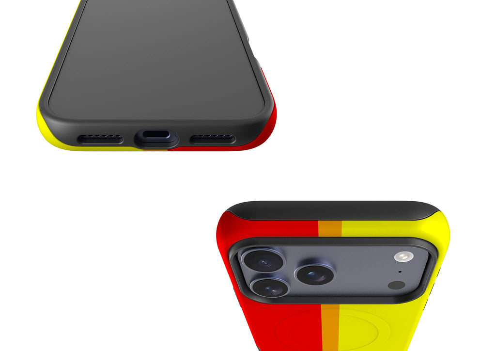 Rainbow Series Red Yellow — Magsafe Tough Case for iPhone — Finnaij