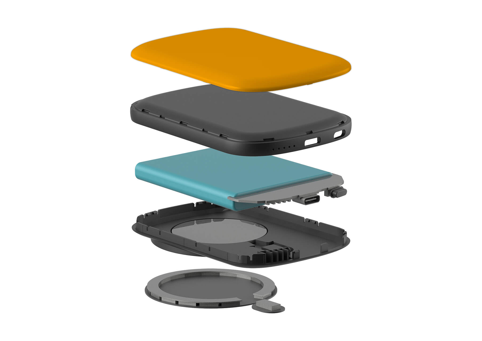 Rainbow Series Orange MagSafe CHARGEPOD — Finnaij