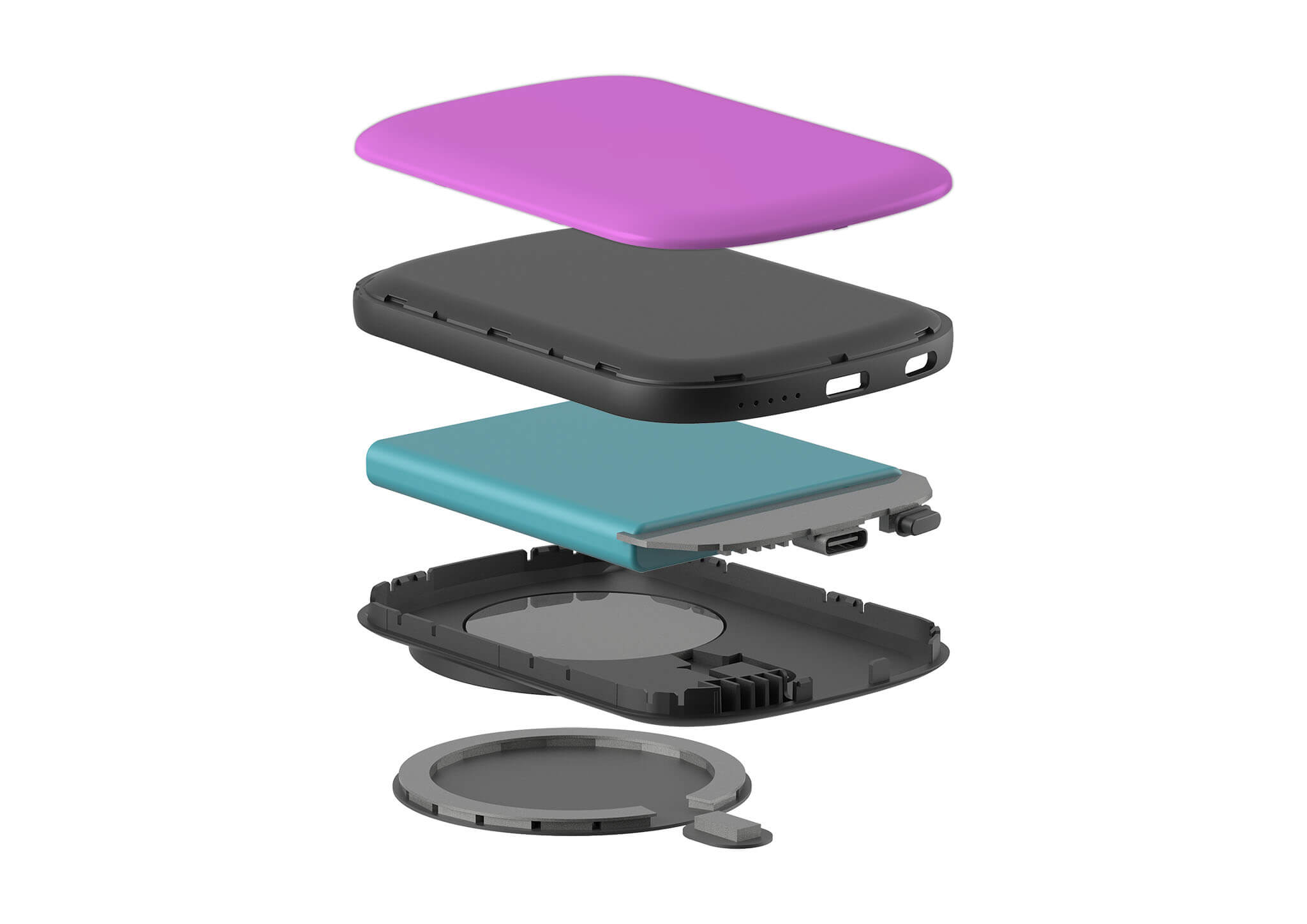 Rainbow Series Violet MagSafe CHARGEPOD — Finnaij