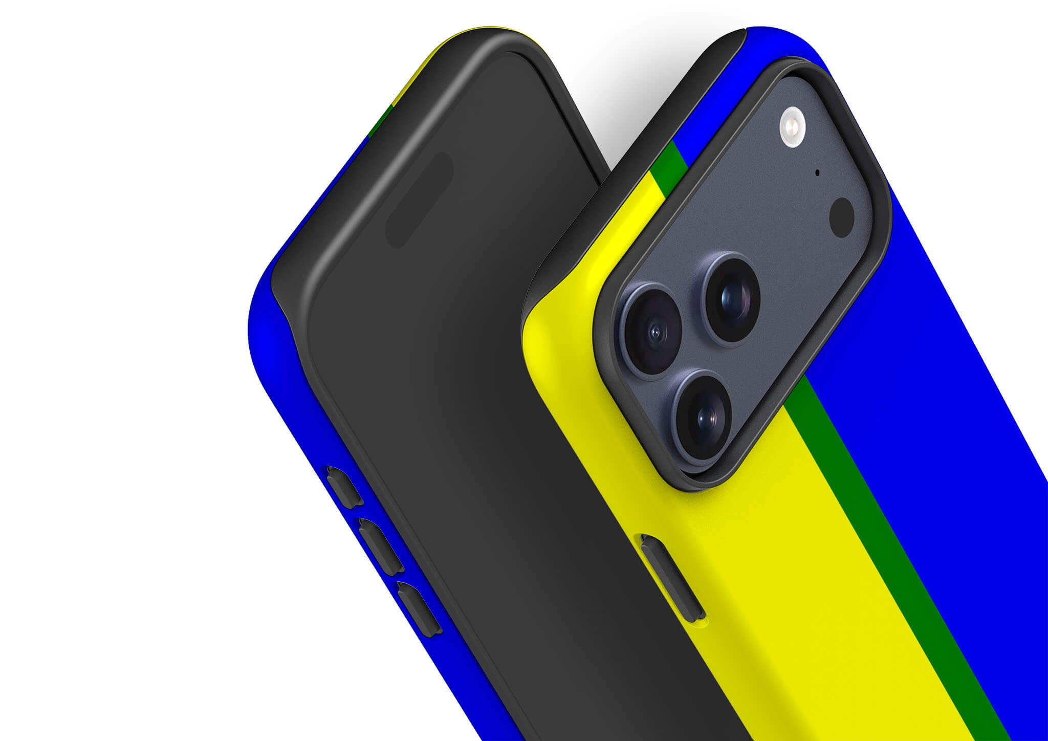 Rainbow Series Yellow Blue Tough Case for iPhone — Finnaij