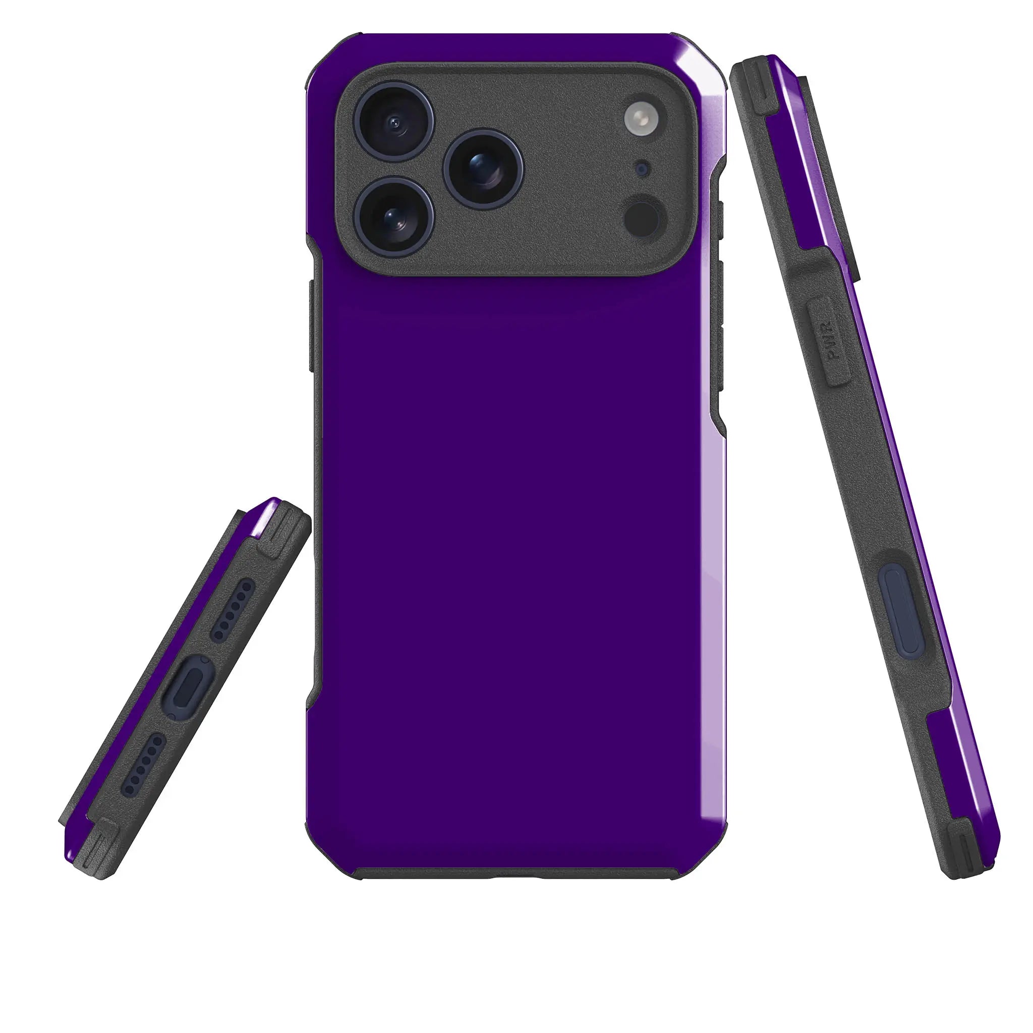 Rainbow Series - Indigo — Impact Armour MagSafe Case for iPhone — Three Quarter — Finnaij