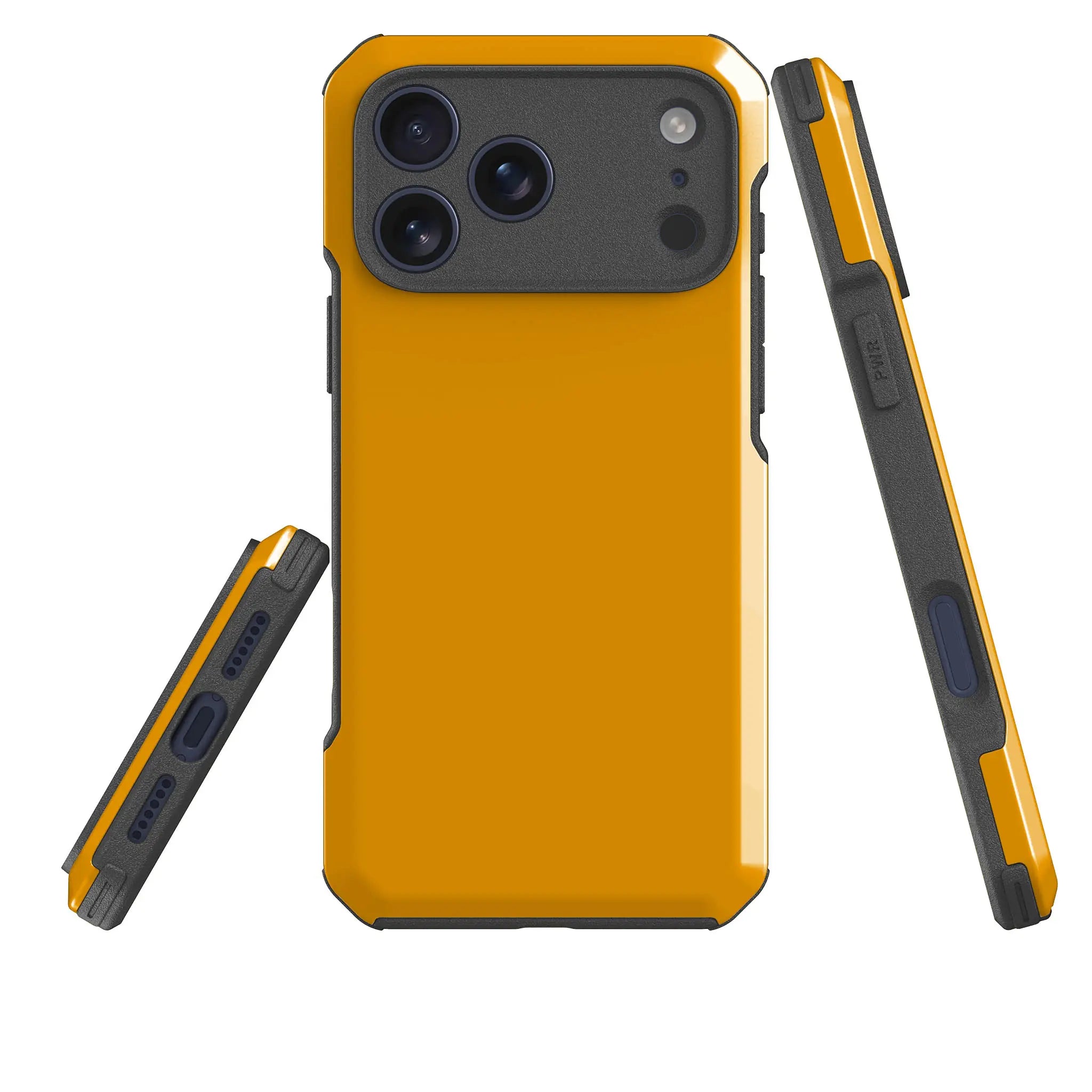 Rainbow Series - Orange — Impact Armour MagSafe Case for iPhone — Three Quarter — Finnaij