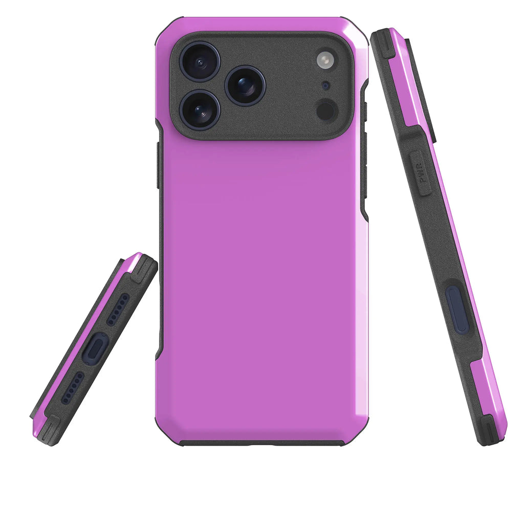 Rainbow Series - Violet — Impact Armour MagSafe Case for iPhone — Three Quarter — Finnaij