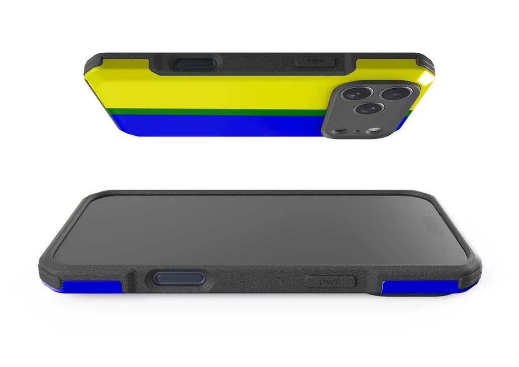 Rainbow Series - Yellow Blue — Impact Armour MagSafe Case for iPhone — Finnaij