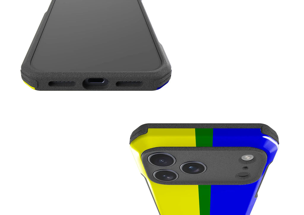 Rainbow Series - Yellow Blue — Impact Armour MagSafe Case for iPhone — Finnaij
