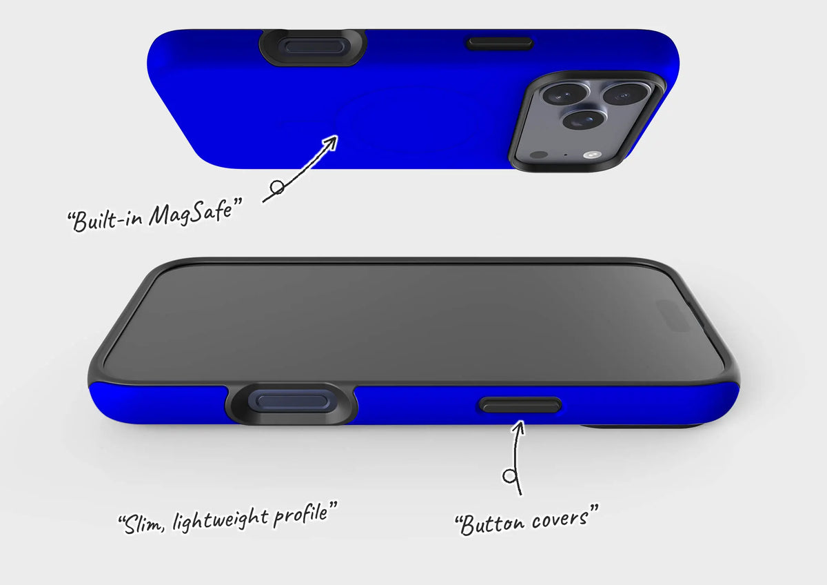 Rainbow Series Blue — Magsafe Tough Case for iPhone — Finnaij