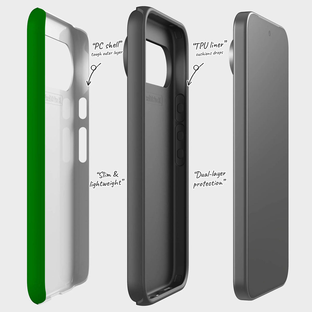 Rainbow Series Green — Tough Case for Google — Finnaij
