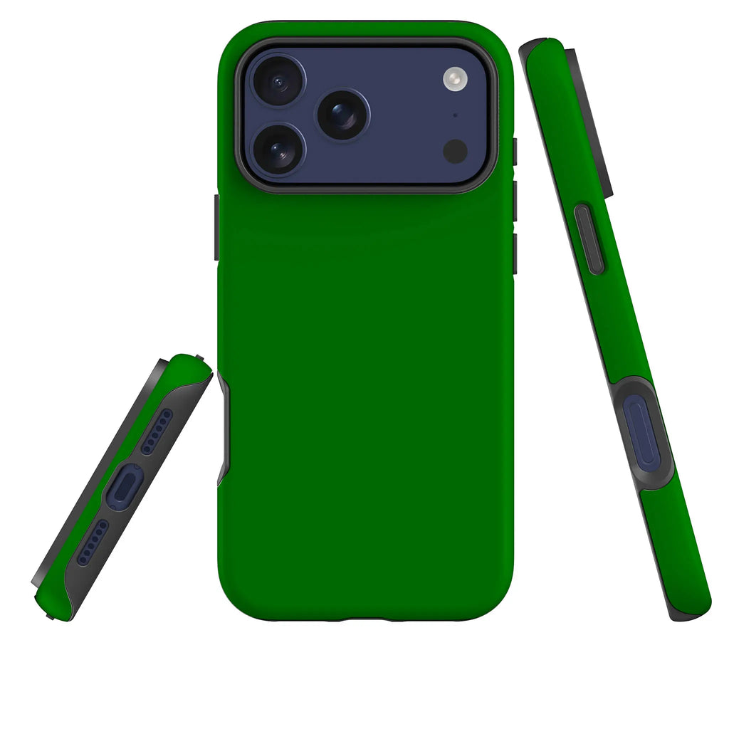Rainbow Series Green — Tough Case for iPhone — Three Quarter — Finnaij