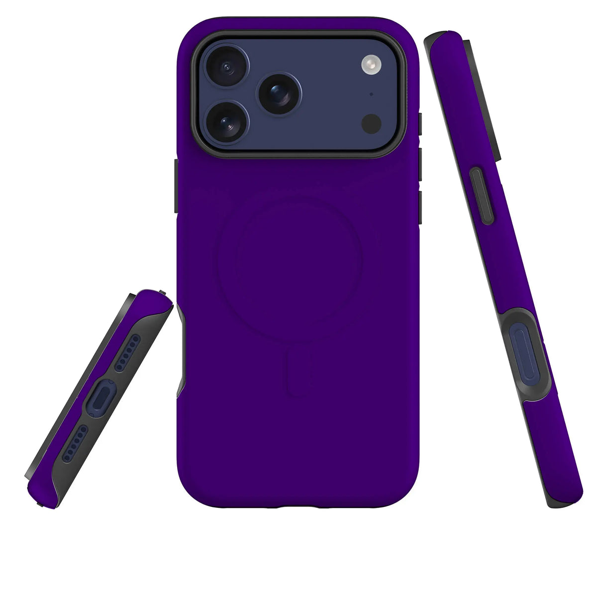 Rainbow Series Indigo — Magsafe Tough Case for iPhone — Three Quarter — Finnaij