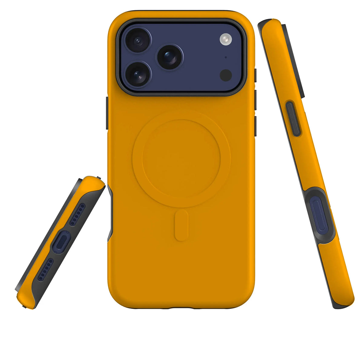Rainbow Series Orange — Magsafe Tough Case for iPhone — Three Quarter — Finnaij