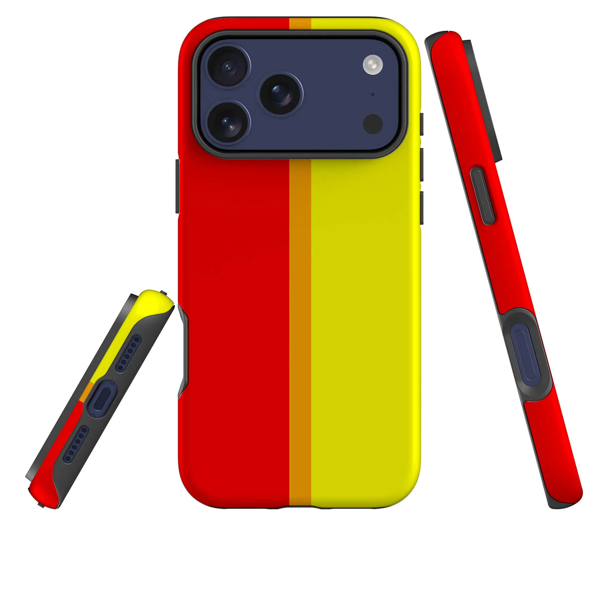 Rainbow Series Red Yellow — Tough Case for iPhone — Three Quarter — Finnaij