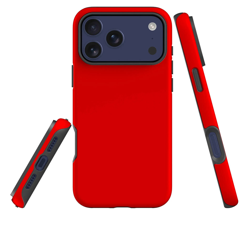 Rainbow Series Red — Tough Case for iPhone — Three Quarter — Finnaij
