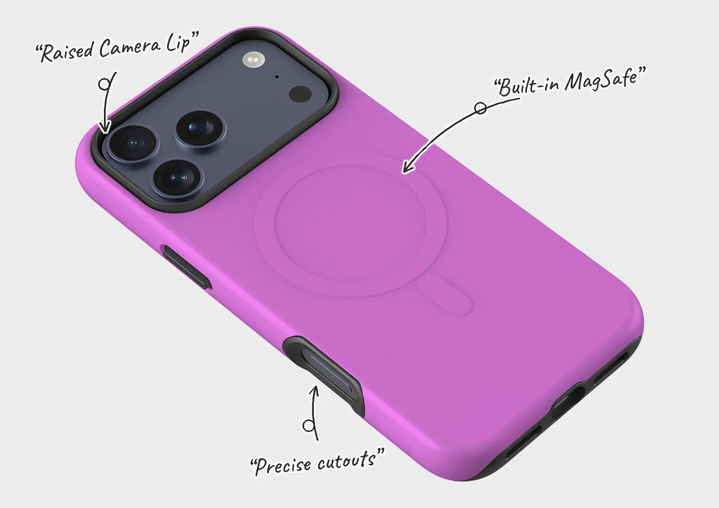 Rainbow Series Violet — Magsafe Tough Case for iPhone — Finnaij