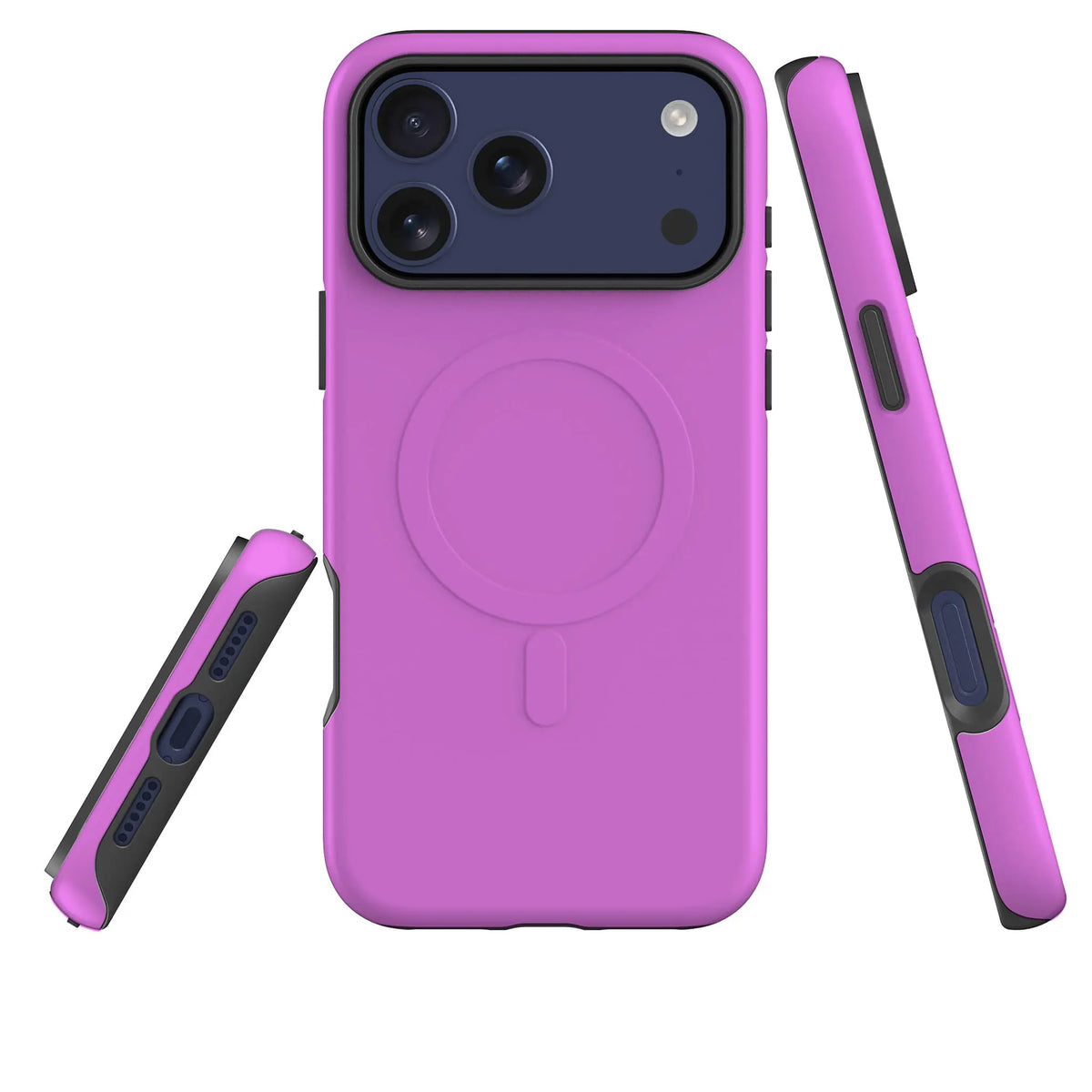 Rainbow Series Violet — Magsafe Tough Case for iPhone — Three Quarter — Finnaij