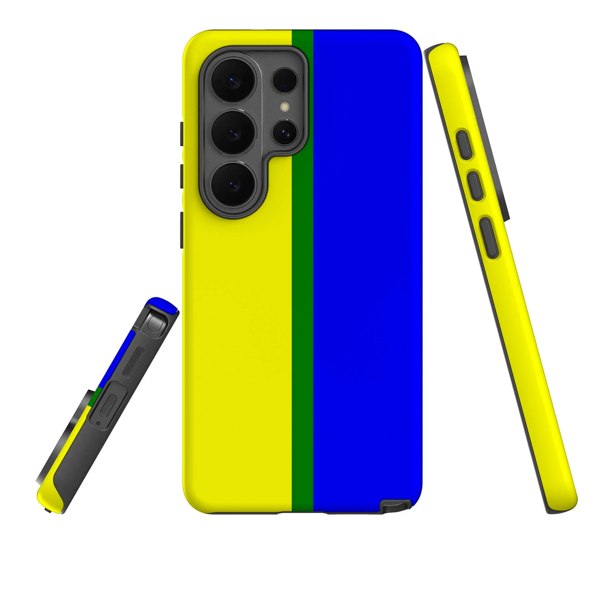 Rainbow Series Yellow Blue — Tough Case for Samsung — Three Quarter — Finnaij
