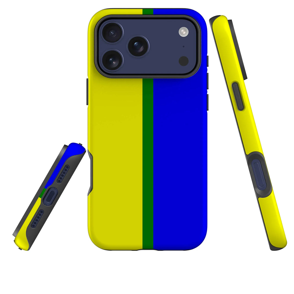 Rainbow Series Yellow Blue — Tough Case for iPhone — Three Quarter — Finnaij