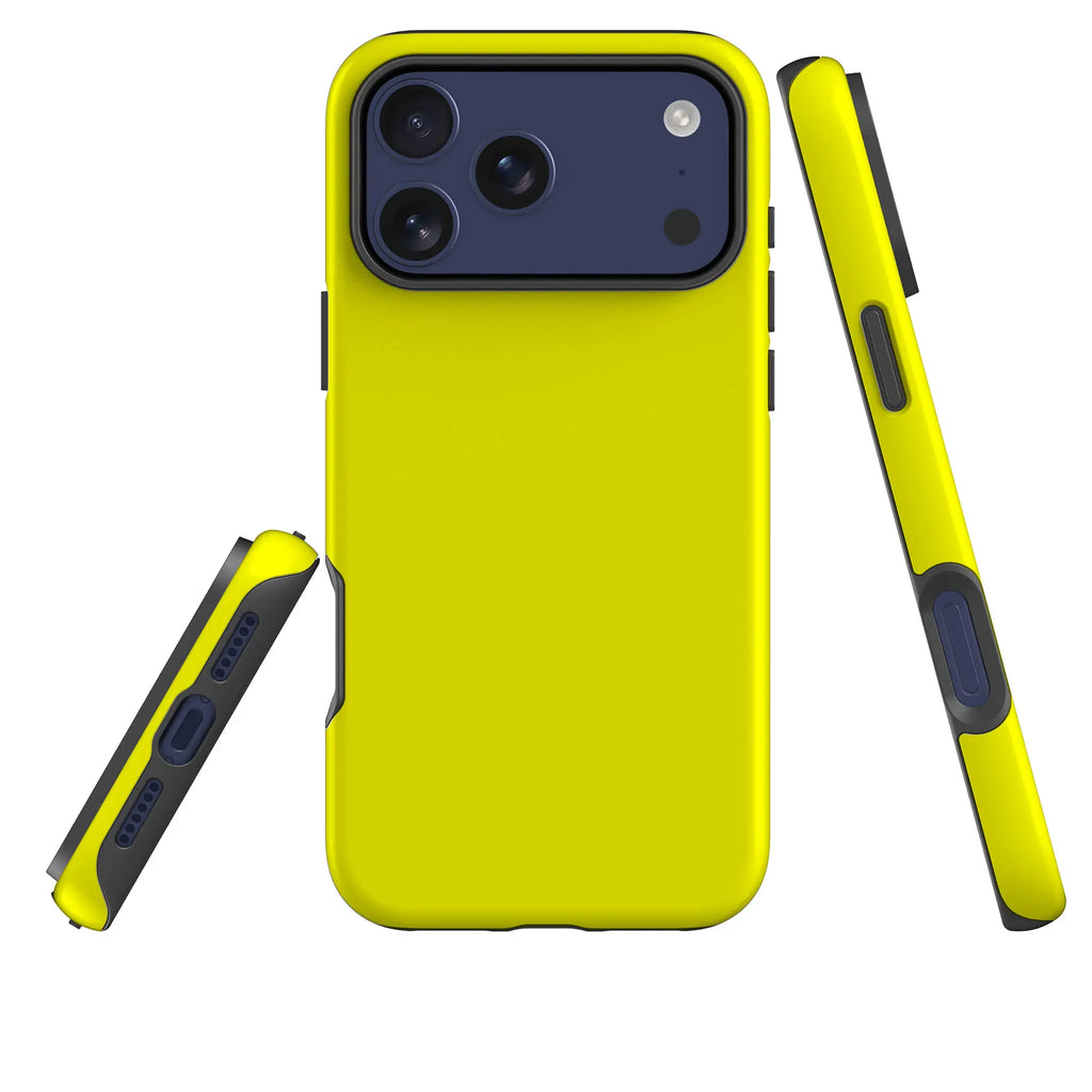 Rainbow Series Yellow — Tough Case for iPhone — Three Quarter — Finnaij