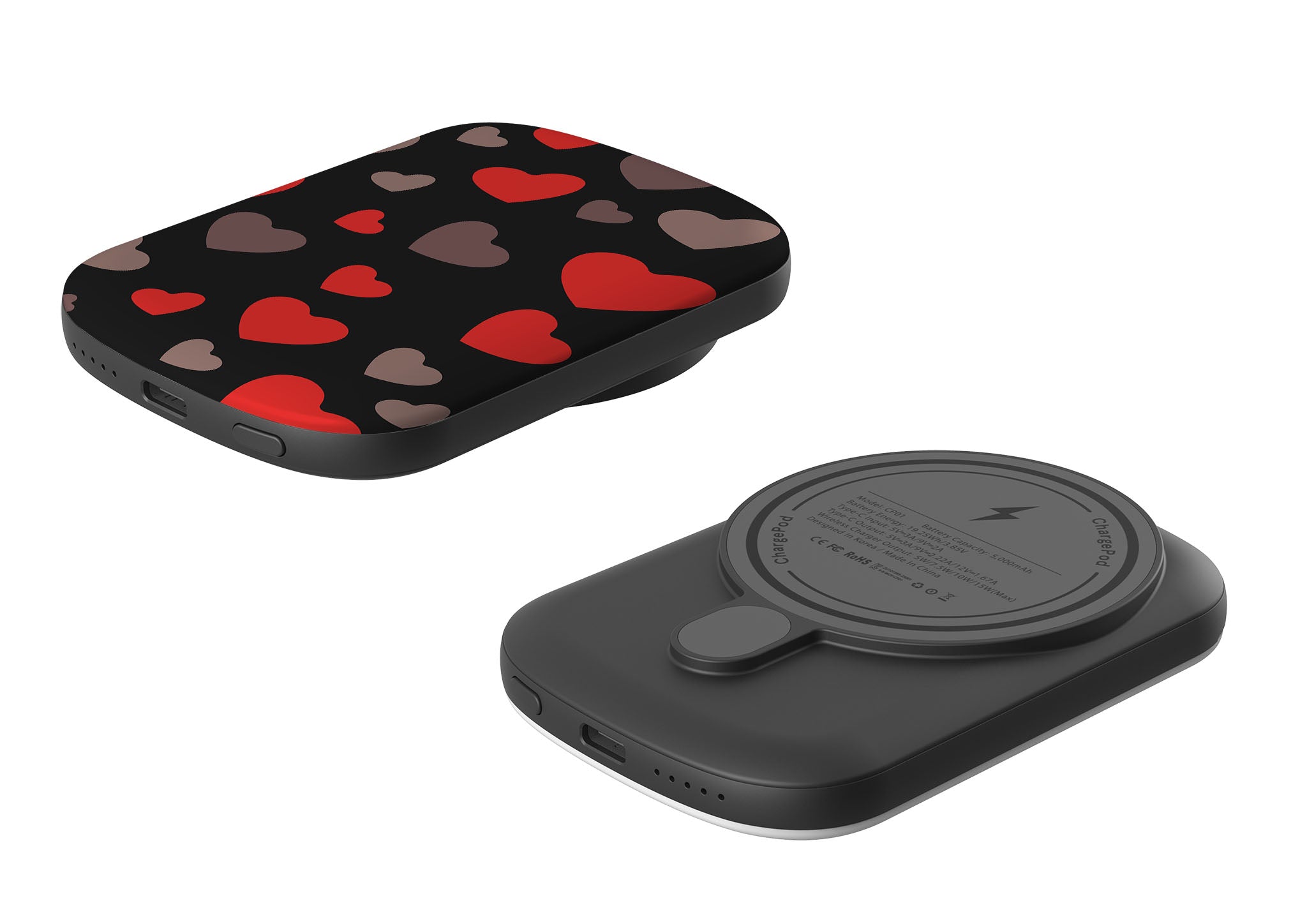 Red Hearts MagSafe CHARGEPOD — Finnaij
