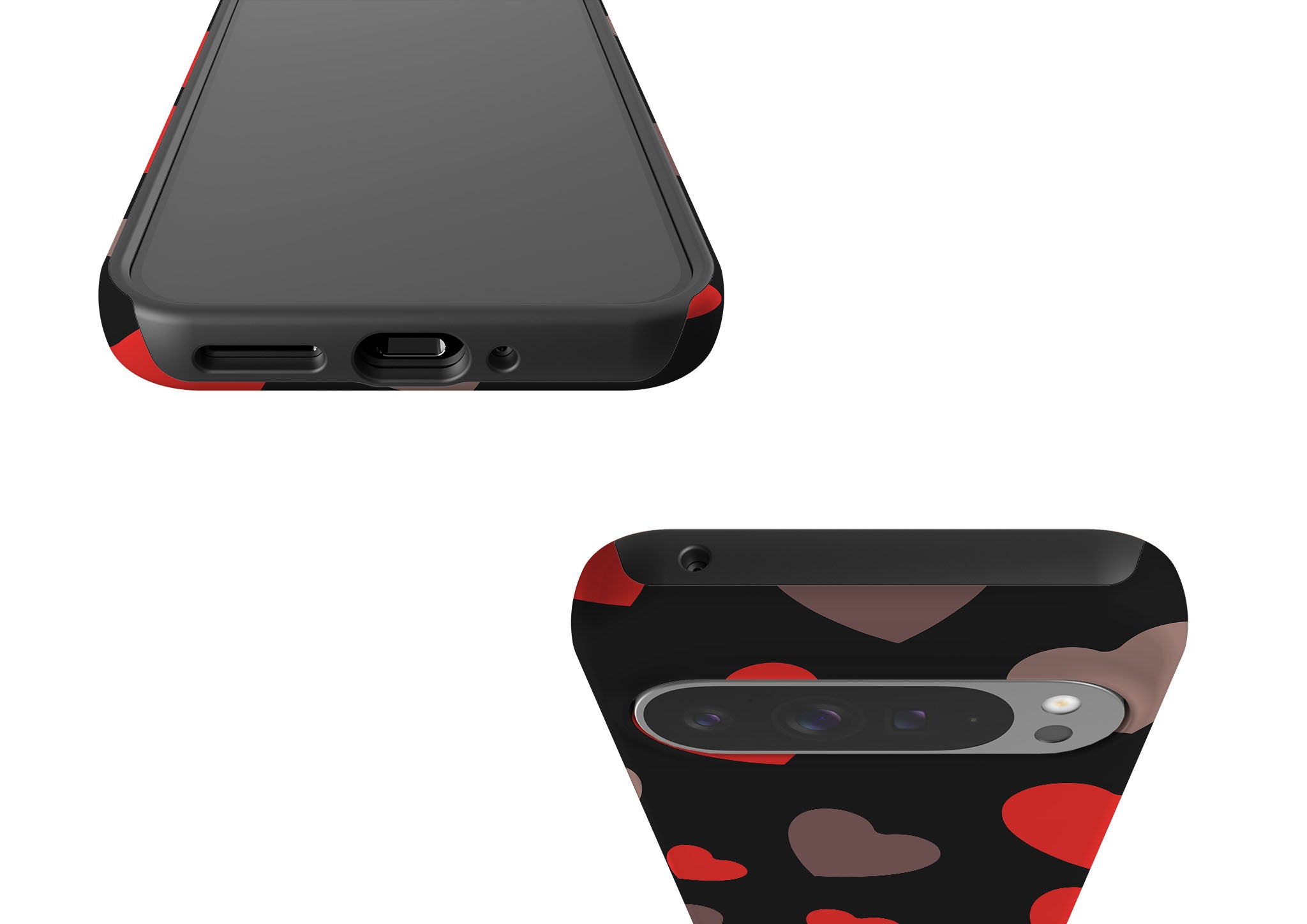 Red Hearts Tough Case for Google Pixel — Finnaij