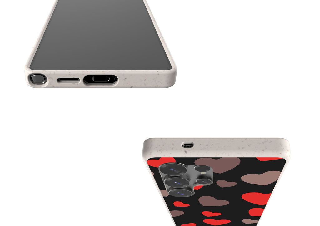 Red Hearts Bio-degradable Case for Samsung Galaxy — Finnaij