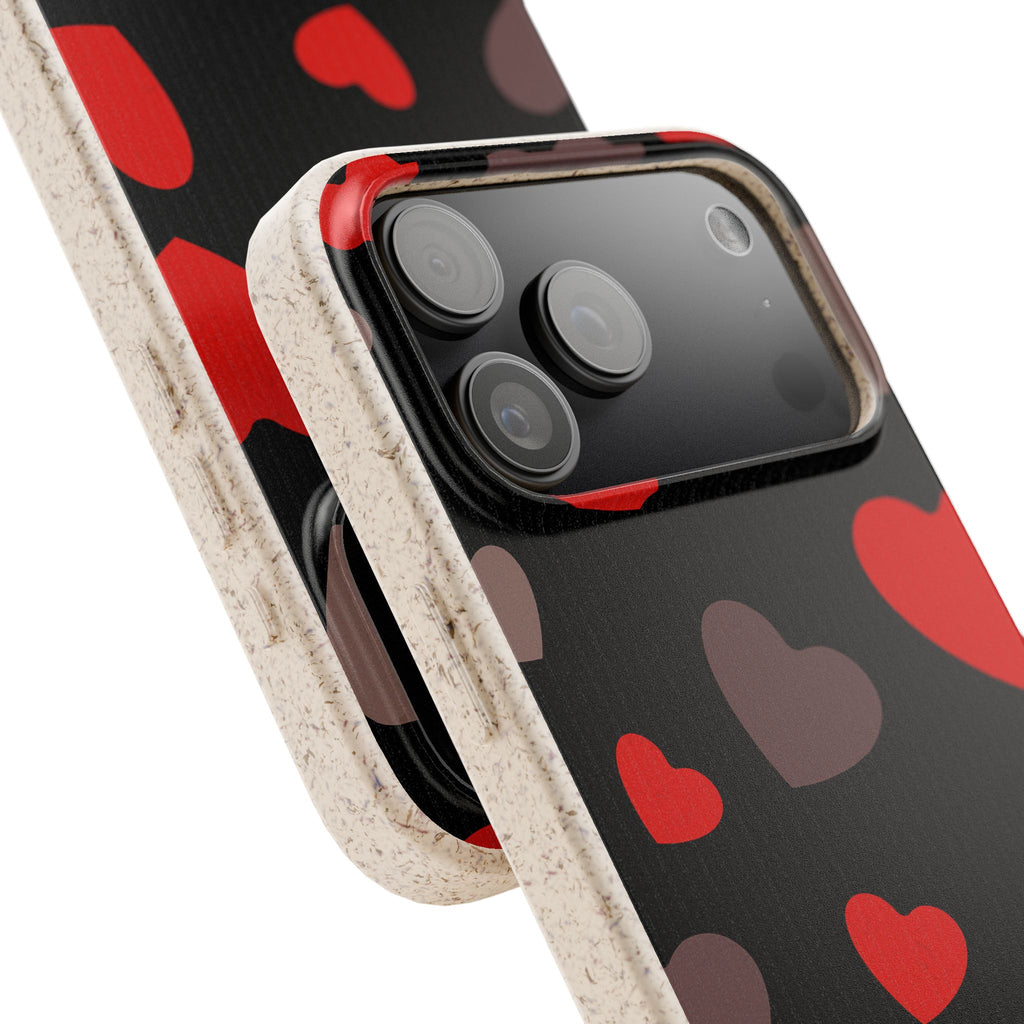Red Hearts — iPhone Bio-degradable Case — Finnaij