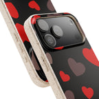 Red Hearts — iPhone Bio-degradable Case — Finnaij