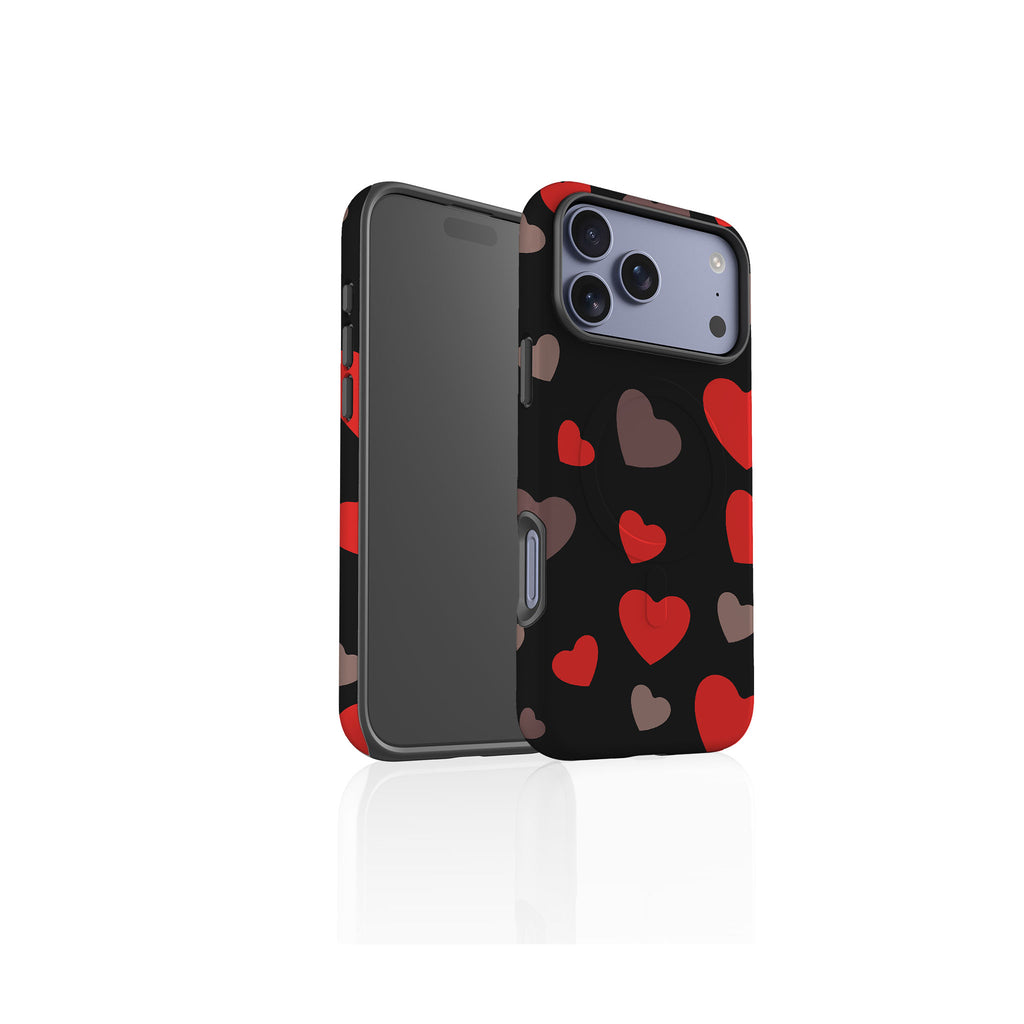 Red Hearts — Magsafe Tough Case for iPhone — Finnaij