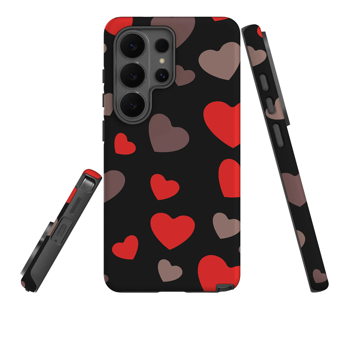 Red Hearts — Tough Case for Samsung — Three Quarter — Finnaij