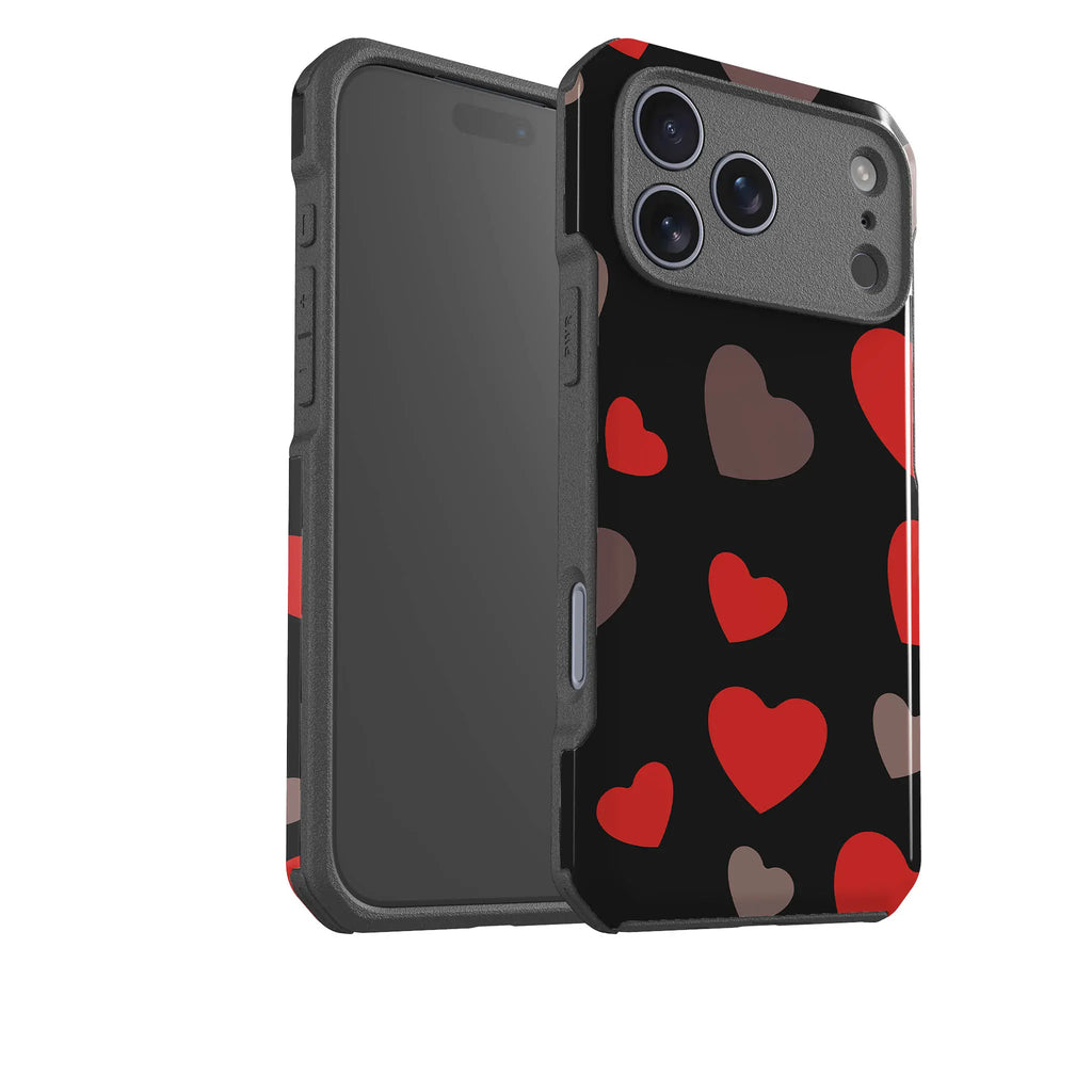 Red Hearts — Impact Armour MagSafe Case for iPhone — Finnaij
