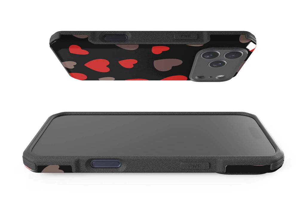 Red Hearts — Impact Armour MagSafe Case for iPhone — Finnaij