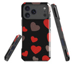 Red Hearts — Impact Armour MagSafe Case for iPhone — Three Quarter — Finnaij