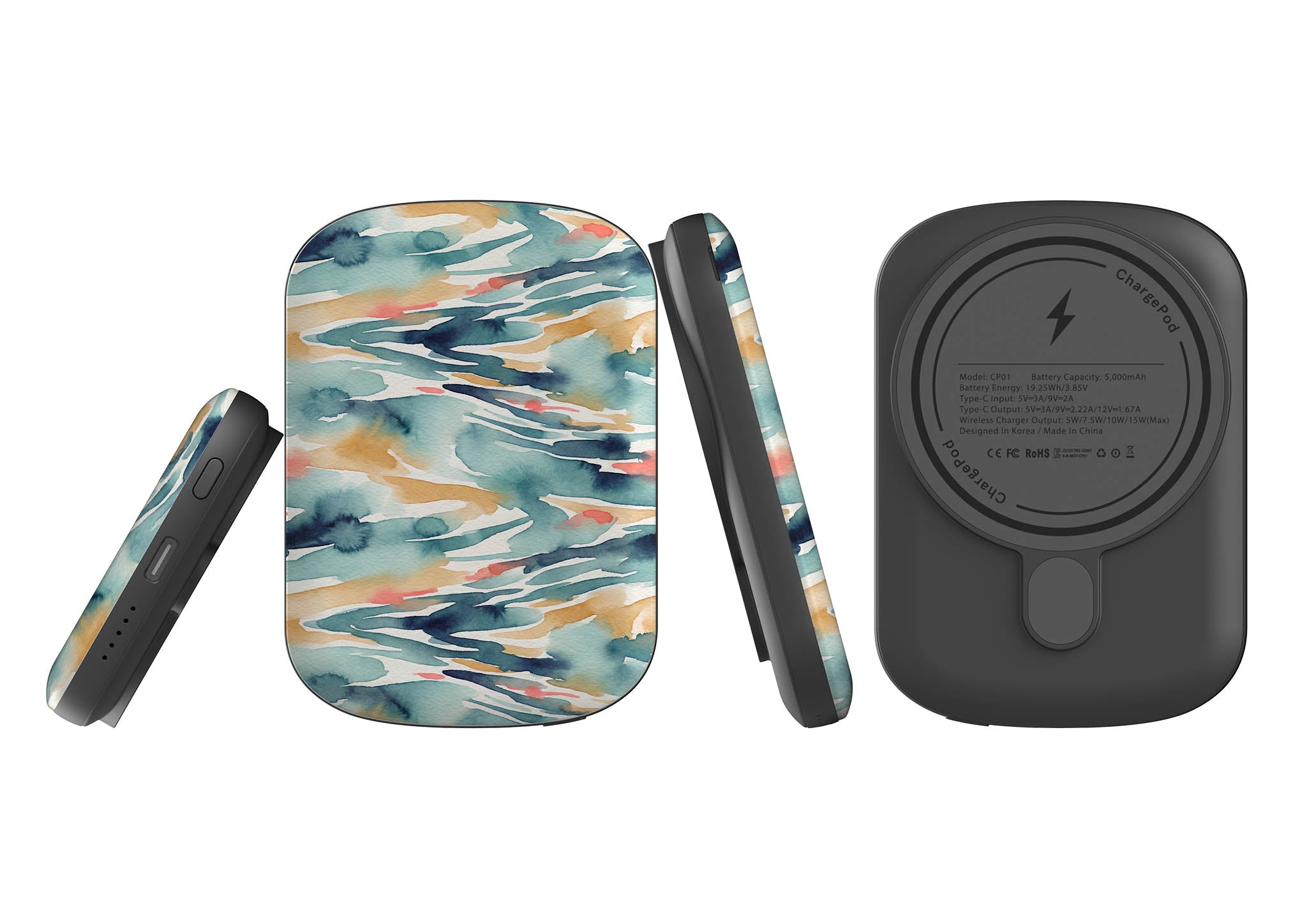 River Reflection Pattern Crop by Tobi Akinyemi — MagSafe CHARGEPOD — Finnaij