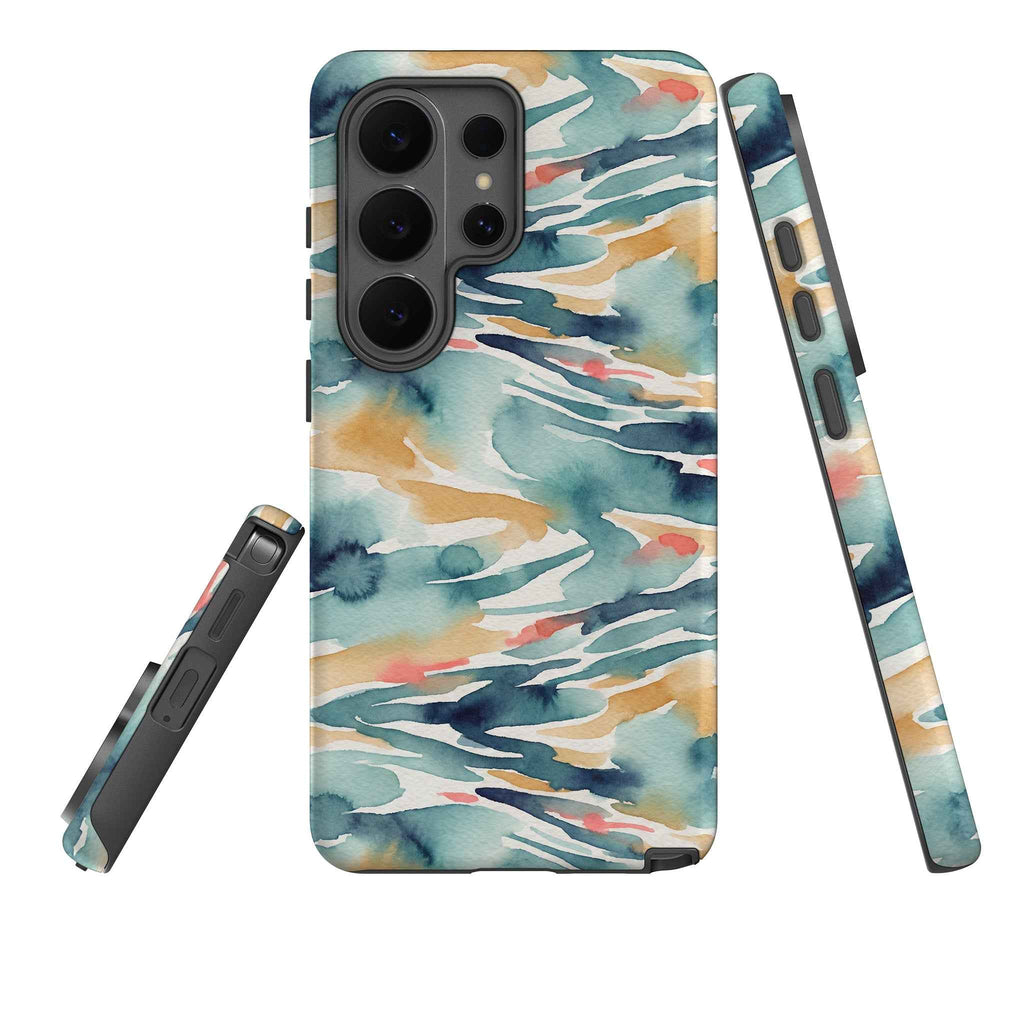 River Reflection Pattern Crop by Tobi Akinyemi — Tough Case for Samsung Galaxy — Three Quarter — Finnaij