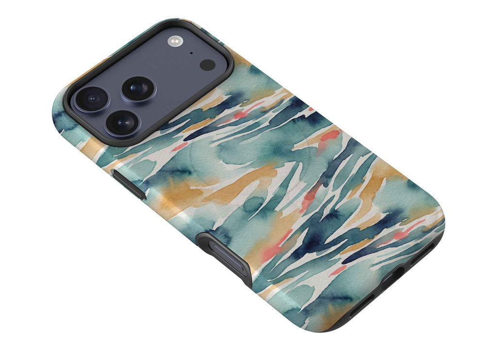 River Reflection Pattern Crop by Tobi Akinyemi — MagSafe Tough Case for iPhone — Finnaij