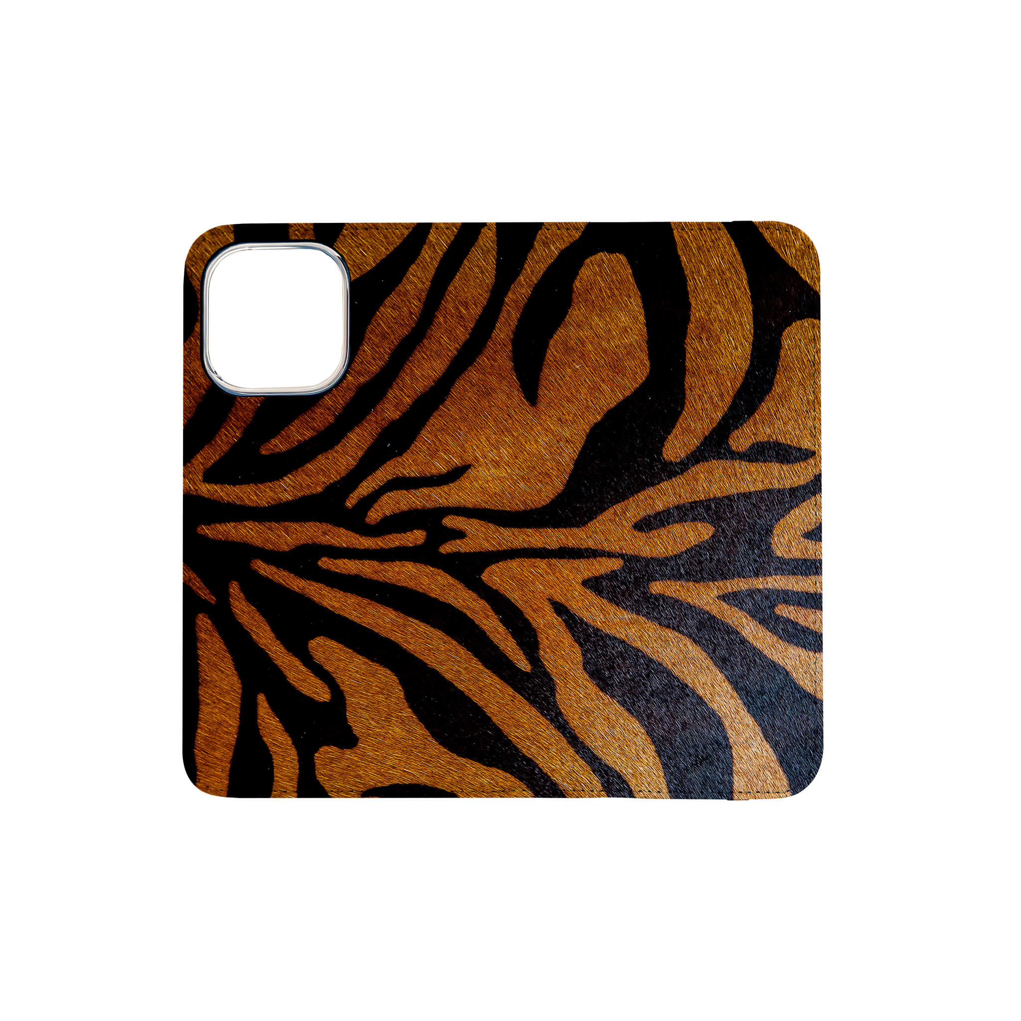 Stripes of the Wild Vegan Leather Folio Wallet Case — Finnaij