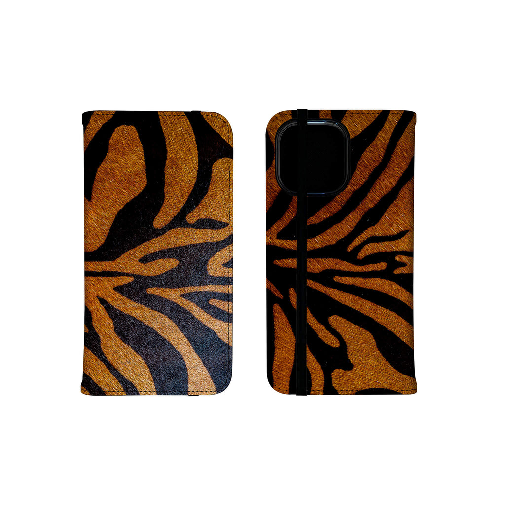Stripes of the Wild Vegan Leather Folio Wallet Case — Finnaij